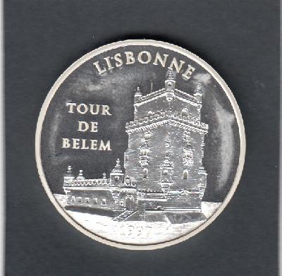 Beschrijving: 15 Euro 100 Francs TOUR DE BELEM
